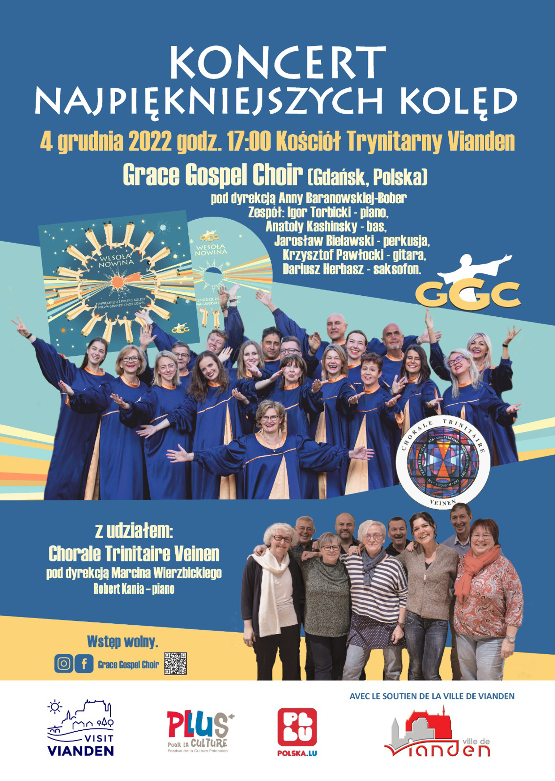 Grace Gospel Choir - koncert polskich kolęd (4.12.2022)